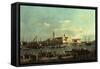 A View of the San Marco Basin from the Riva Degli Schiavoni, Venice-Canaletto-Framed Stretched Canvas