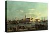 A View of the San Marco Basin from the Riva Degli Schiavoni, Venice-Canaletto-Stretched Canvas