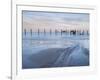 A view of the sea defences on the shoreline at Happisburgh, Norfolk, England, United Kingdom, Europ-Jon Gibbs-Framed Photographic Print