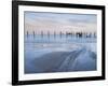 A view of the sea defences on the shoreline at Happisburgh, Norfolk, England, United Kingdom, Europ-Jon Gibbs-Framed Photographic Print