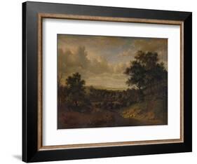 A View of the Thames: Greenwich in the distance, 1820-Patrick Nasmyth-Framed Giclee Print