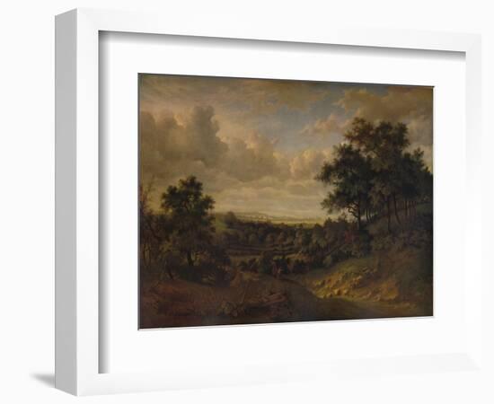 A View of the Thames: Greenwich in the distance, 1820-Patrick Nasmyth-Framed Giclee Print