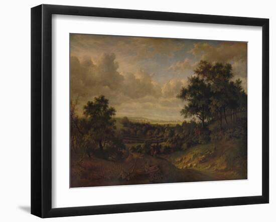 A View of the Thames: Greenwich in the distance, 1820-Patrick Nasmyth-Framed Giclee Print