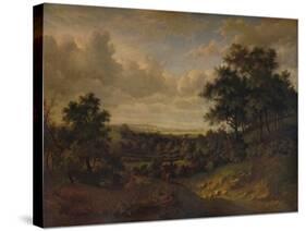 A View of the Thames: Greenwich in the distance, 1820-Patrick Nasmyth-Stretched Canvas