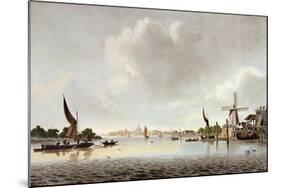 A View of the Thames Near Vauxhall-null-Mounted Giclee Print