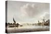 A View of the Thames Near Vauxhall-null-Stretched Canvas