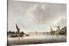 A View of the Thames Near Vauxhall-null-Stretched Canvas