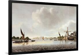 A View of the Thames Near Vauxhall-null-Framed Giclee Print