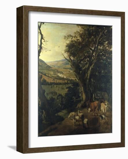 A View of the Thames Valley, with Henley in the Distance, 1697-Jan Siberechts-Framed Giclee Print