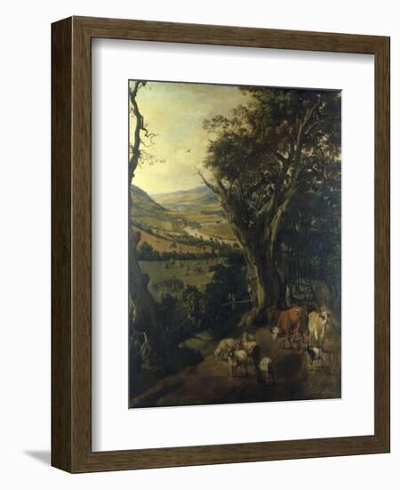 A View of the Thames Valley, with Henley in the Distance, 1697-Jan Siberechts-Framed Giclee Print