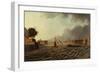 A View of the Thames with Westminster Bridge and Lambeth Palace, 1805-Daniel Turner-Framed Giclee Print