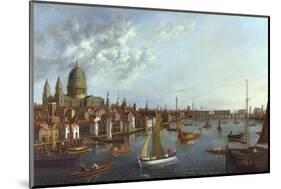 A View of the Thames-William James-Mounted Photographic Print