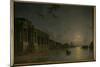 A View of the Thames-Abraham Pether-Mounted Giclee Print