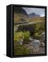 A View of the Three Sisters of Glencoe from the Military Road, Glencoe, Argyll, Scotland, United Ki-Jon Gibbs-Framed Stretched Canvas