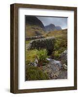 A View of the Three Sisters of Glencoe from the Military Road, Glencoe, Argyll, Scotland, United Ki-Jon Gibbs-Framed Photographic Print