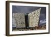 A view of the Titanic Museum, in the Titanic Quarter, Belfast, Ulster, Northern Ireland, United Kin-Nigel Hicks-Framed Photographic Print