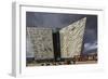 A view of the Titanic Museum, in the Titanic Quarter, Belfast, Ulster, Northern Ireland, United Kin-Nigel Hicks-Framed Photographic Print