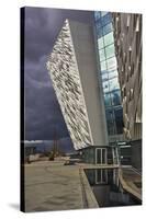 A view of the Titanic Museum, in the Titanic Quarter, Belfast, Ulster, Northern Ireland, United Kin-Nigel Hicks-Stretched Canvas