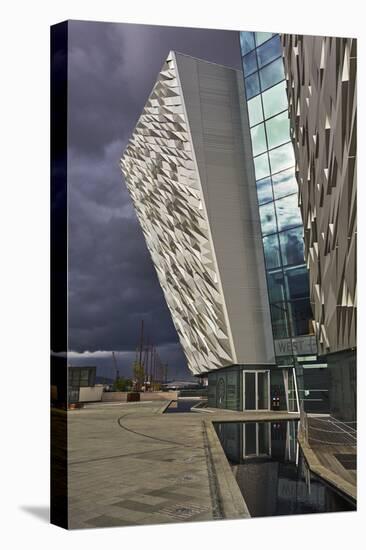 A view of the Titanic Museum, in the Titanic Quarter, Belfast, Ulster, Northern Ireland, United Kin-Nigel Hicks-Stretched Canvas