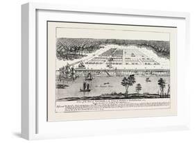 A View of the Town of Savannah, in the Colony of Georgia, in South Carolina, 1741.Usa, 1870S-null-Framed Giclee Print