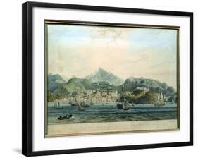 A View of the Town of St. George and Richmond Heights on the Island of Grenada, Engraved by…-Lieutenant-Colonel J. Wilson-Framed Giclee Print