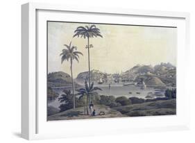 A View of the Town of St. George on the Island of Grenada, Taken from the Belmont Estate,…-Lieutenant-Colonel J. Wilson-Framed Giclee Print