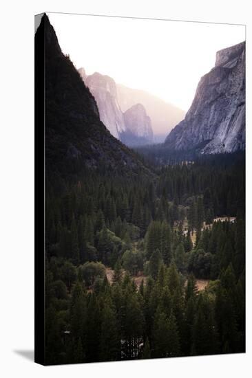 A View of the Valley Floor as Viewed from Royal Arches - Yosemite National Park, California-Dan Holz-Stretched Canvas