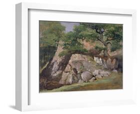 A View of the Valley of Rocks near Mittlach-James Arthur O'Connor-Framed Giclee Print