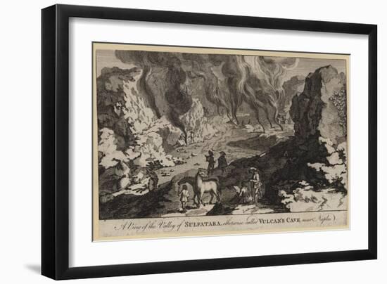 A View of the Valley of Sulfatara, Otherwise Called Vulcan's Cave Near Naples-null-Framed Giclee Print