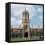 A view of Tom Tower in Oxford, 1973-M. Wheeler-Framed Stretched Canvas