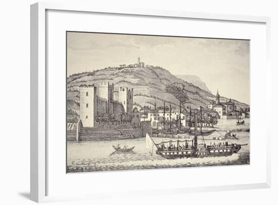 A View of Torri Del Benaco on Lake Garda, Italy-null-Framed Giclee Print