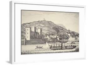 A View of Torri Del Benaco on Lake Garda, Italy-null-Framed Giclee Print