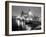 A View of Tower Bridge on the River Thames Illuminated at Night in London, April 1987-null-Framed Premium Photographic Print