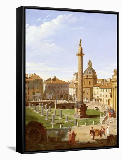 A View of Trajan's Forum, Rome, 1821-Sir Charles Lock Eastlake-Framed Stretched Canvas