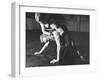 A View of US Naval Cadets Wrestling in a Gymnasium-null-Framed Photographic Print