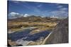 A view of Valentia Island lighthouse, Valentia Island, Skelligs Ring, Ring of Kerry, County Kerry,-Nigel Hicks-Stretched Canvas