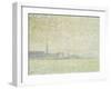 A View of Veere, Misty Morning, 1906-Théo van Rysselberghe-Framed Giclee Print