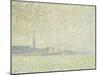 A View of Veere, Misty Morning, 1906-Théo van Rysselberghe-Mounted Giclee Print