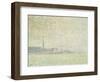 A View of Veere, Misty Morning, 1906-Théo van Rysselberghe-Framed Giclee Print