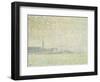 A View of Veere, Misty Morning, 1906-Théo van Rysselberghe-Framed Giclee Print