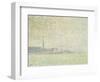 A View of Veere, Misty Morning, 1906-Théo van Rysselberghe-Framed Giclee Print