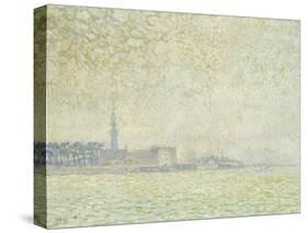 A View of Veere, Misty Morning, 1906-Théo van Rysselberghe-Stretched Canvas