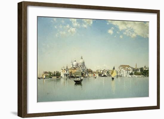 A View of Venice Looking Toward the Santa Maria Della Salute-Martin Rico y Ortega-Framed Giclee Print