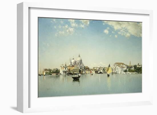 A View of Venice Looking Toward the Santa Maria Della Salute-Martin Rico y Ortega-Framed Giclee Print