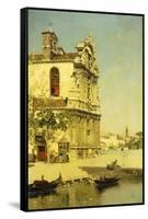 A View of Venice-Martin Rico y Ortega-Framed Stretched Canvas