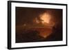 A View of Vesuvius Erupting by Night-Joseph Wright of Derby-Framed Giclee Print