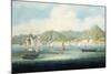 A View of Victoria, Hong Kong with British Ships and Other Vessels-null-Mounted Giclee Print