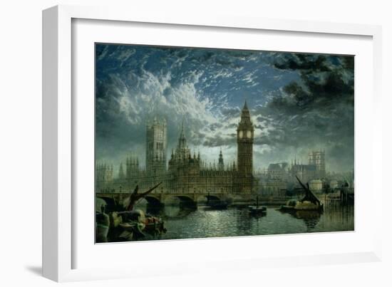 A View of Westminster Abbey and the Houses of Parliament, 1870-John Macvicar Anderson-Framed Giclee Print