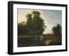 A View of Westminster Abbey, from Rosamund's Pond, St. James's Park-John Inigo Richards-Framed Giclee Print