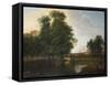 A View of Westminster Abbey, from Rosamund's Pond, St. James's Park-John Inigo Richards-Framed Stretched Canvas